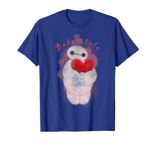 Disney Big Hero 6 Baymax Heart Portrait Graphic T-Shirt T-Shirt