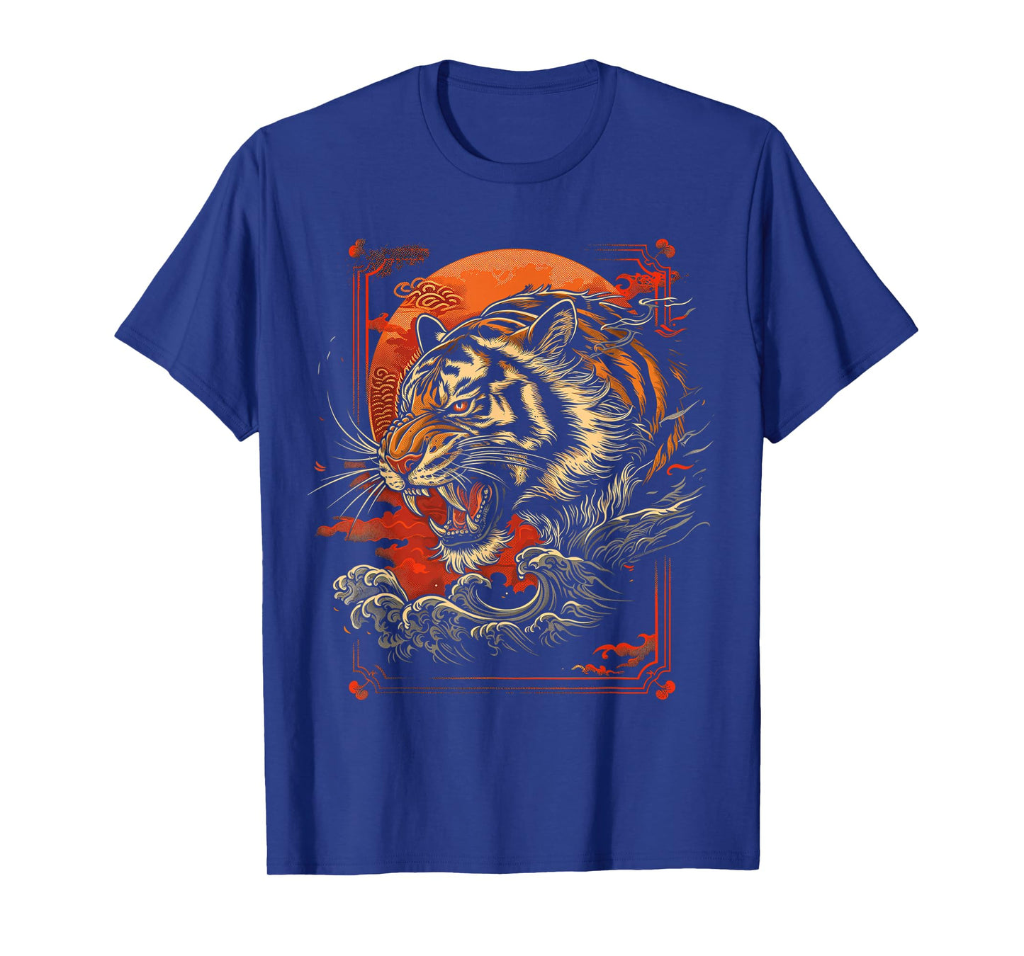 Japanese Tiger | Retro Japan Aesthetic | Tattoo Grunge T-Shirt