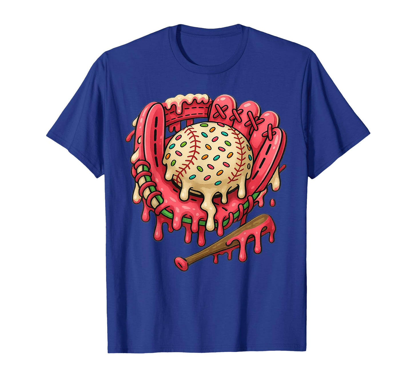 Baseball Drip Team for Boys and Girls Ice Cream Cool T-Shirt
