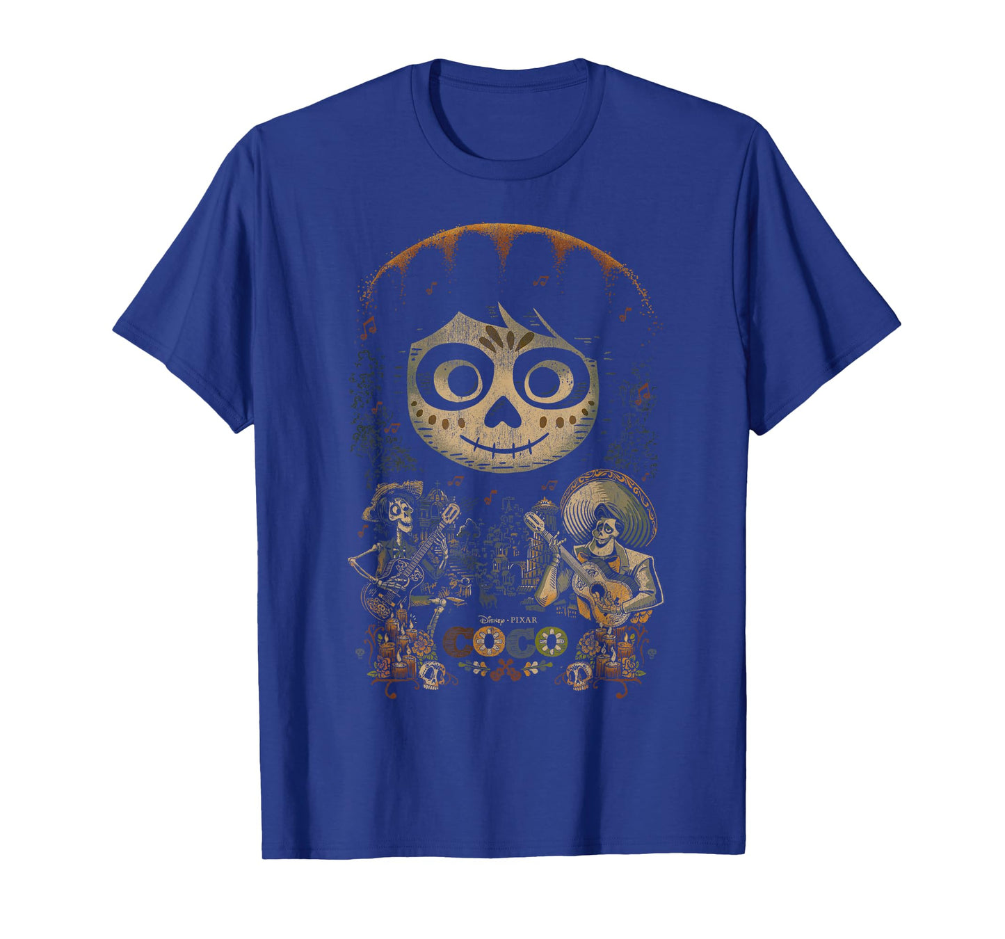 Disney Pixar Coco Miguel & Musical Scene Graphic T-Shirt T-Shirt