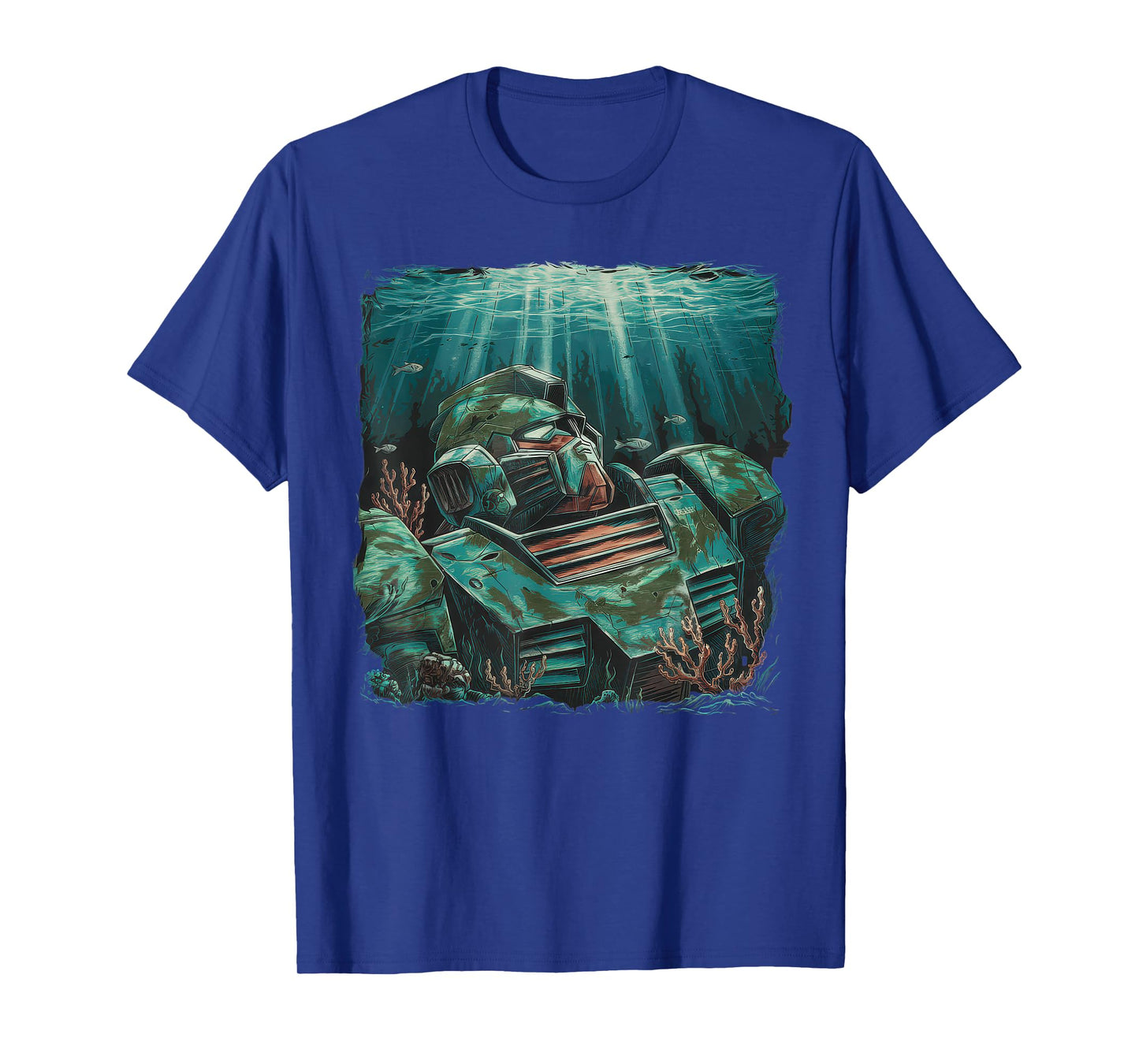 Mecha Tshirt Japanese Mecha Robot Head Anime Art Ukiyo-E T-Shirt