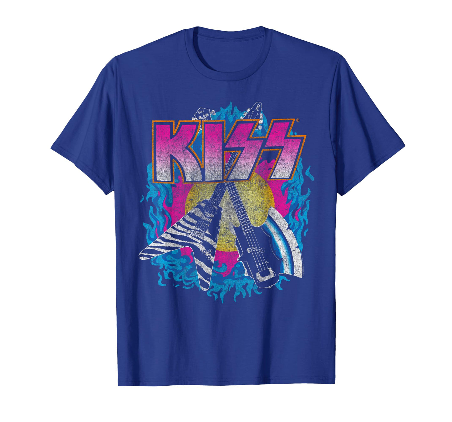 KISS - Young & Wasted Unisex Adults T-Shirt, Black, Small, Short Sleeve, Classic Fit, T-Shirt