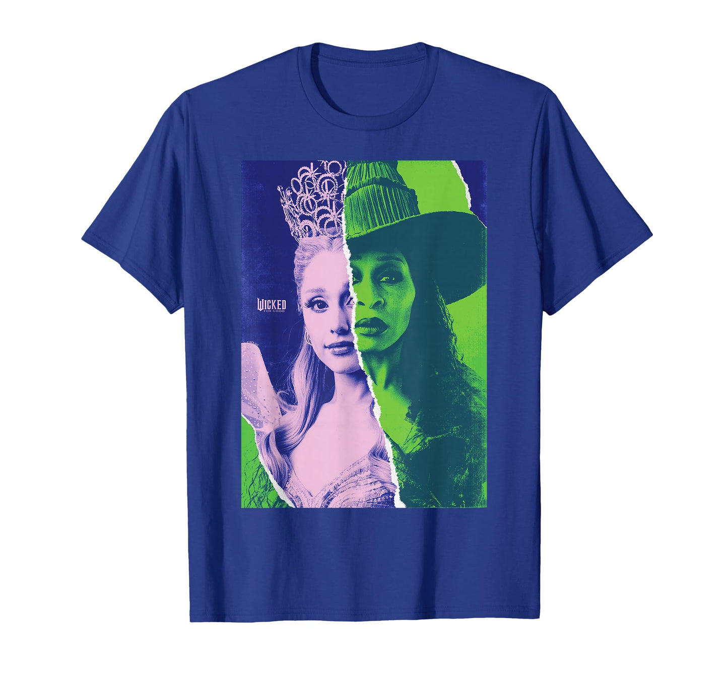 Wicked: for Good Glinda and Elphaba Split Portrait T-Shirt