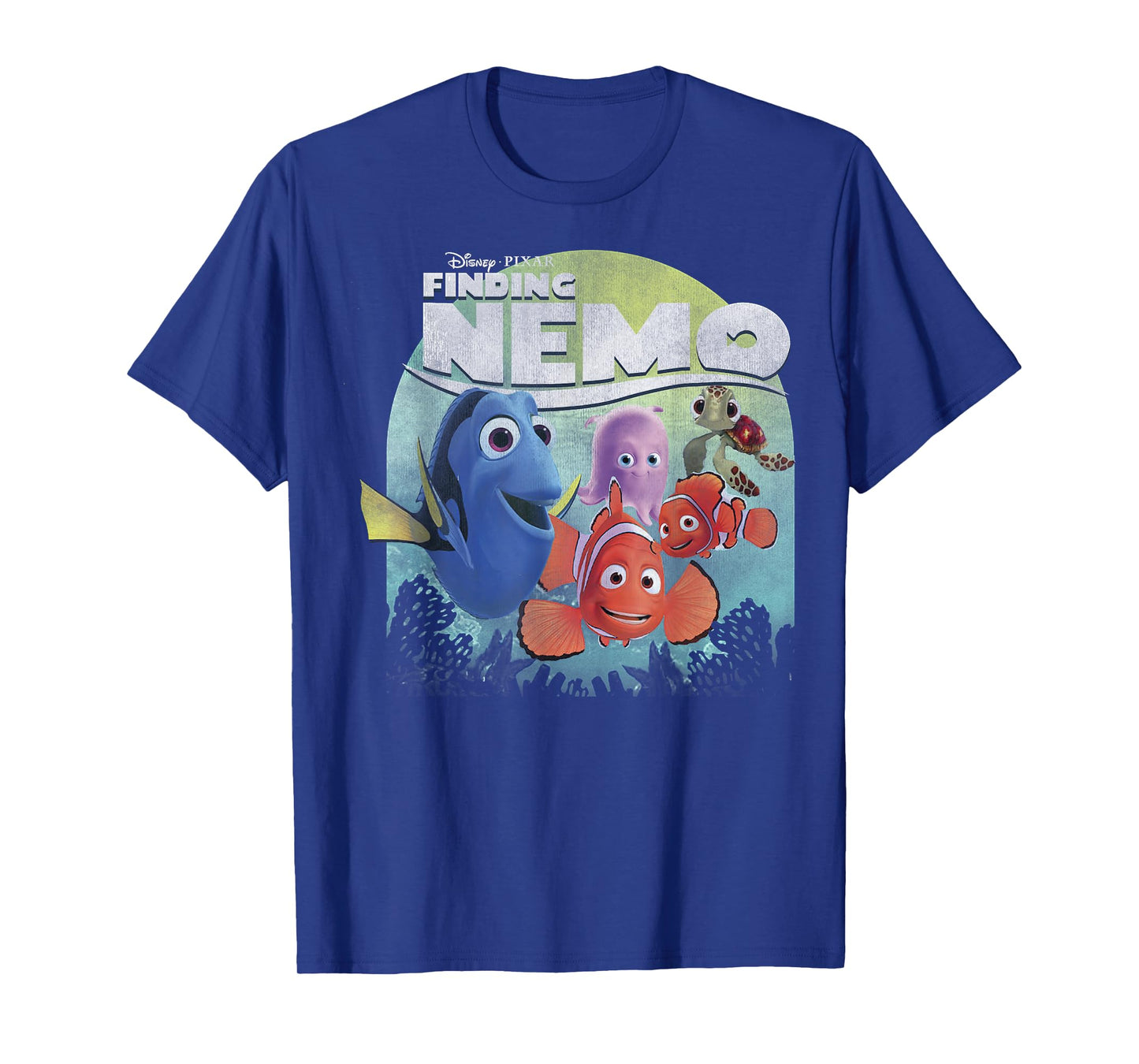 Disney Pixar Finding Nemo Group Shot Poster Graphic T-Shirt T-Shirt Small