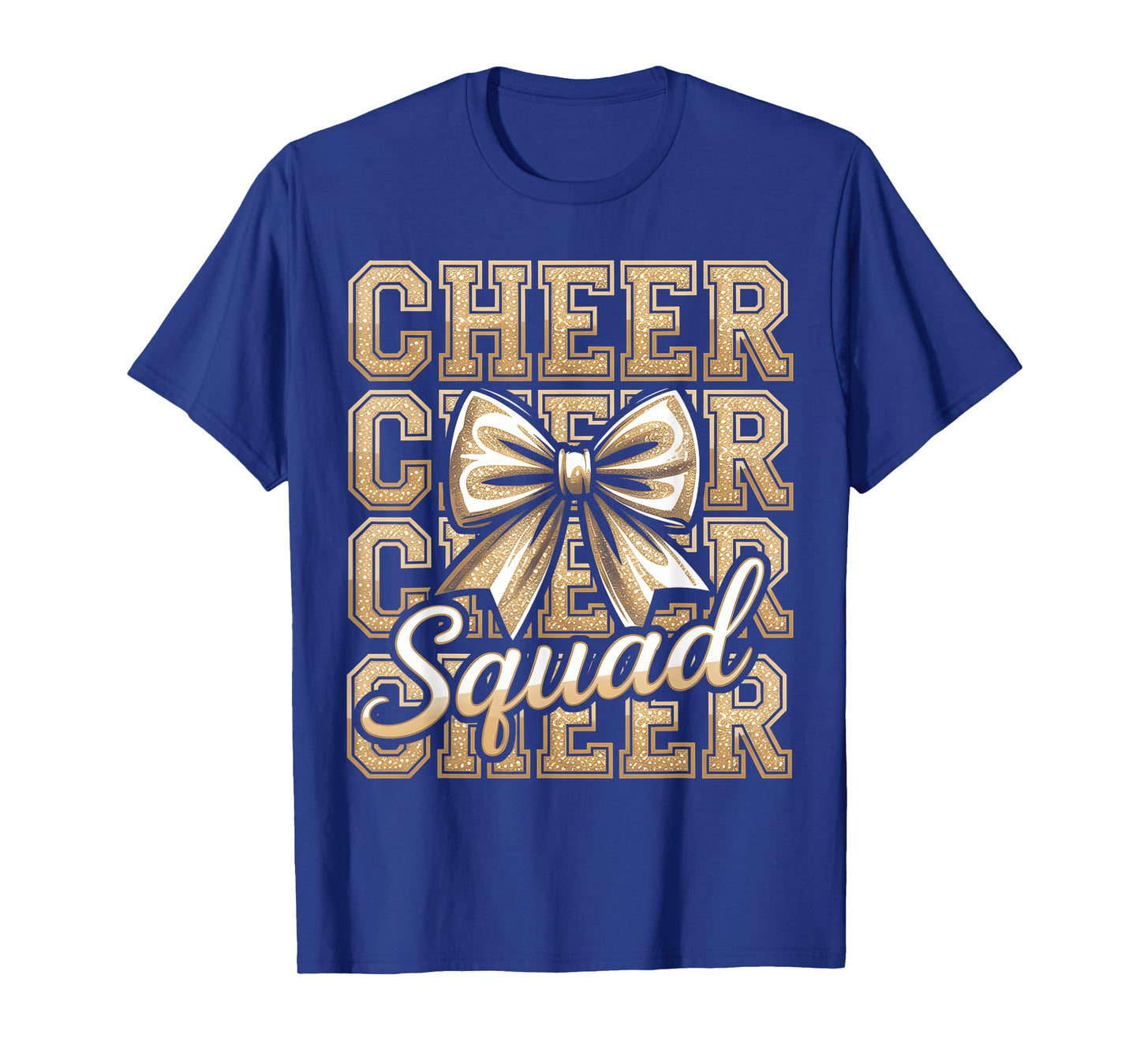 Cheer Squad Gold Funny Sport Cheerleader Cheerleading Team T-Shirt