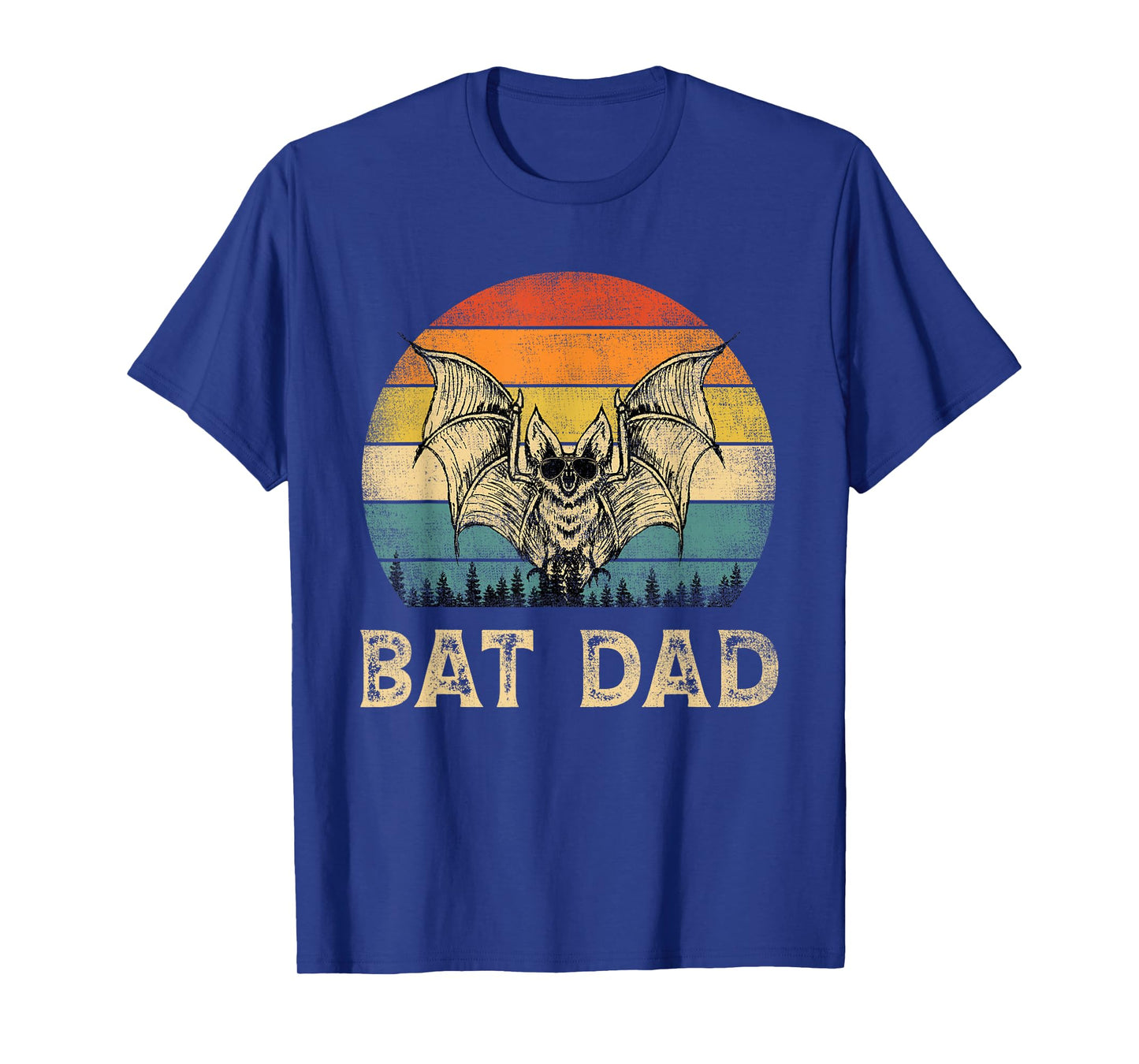 Vintage Bat Dad Bat Lovers Daddy Father's Day T-Shirt