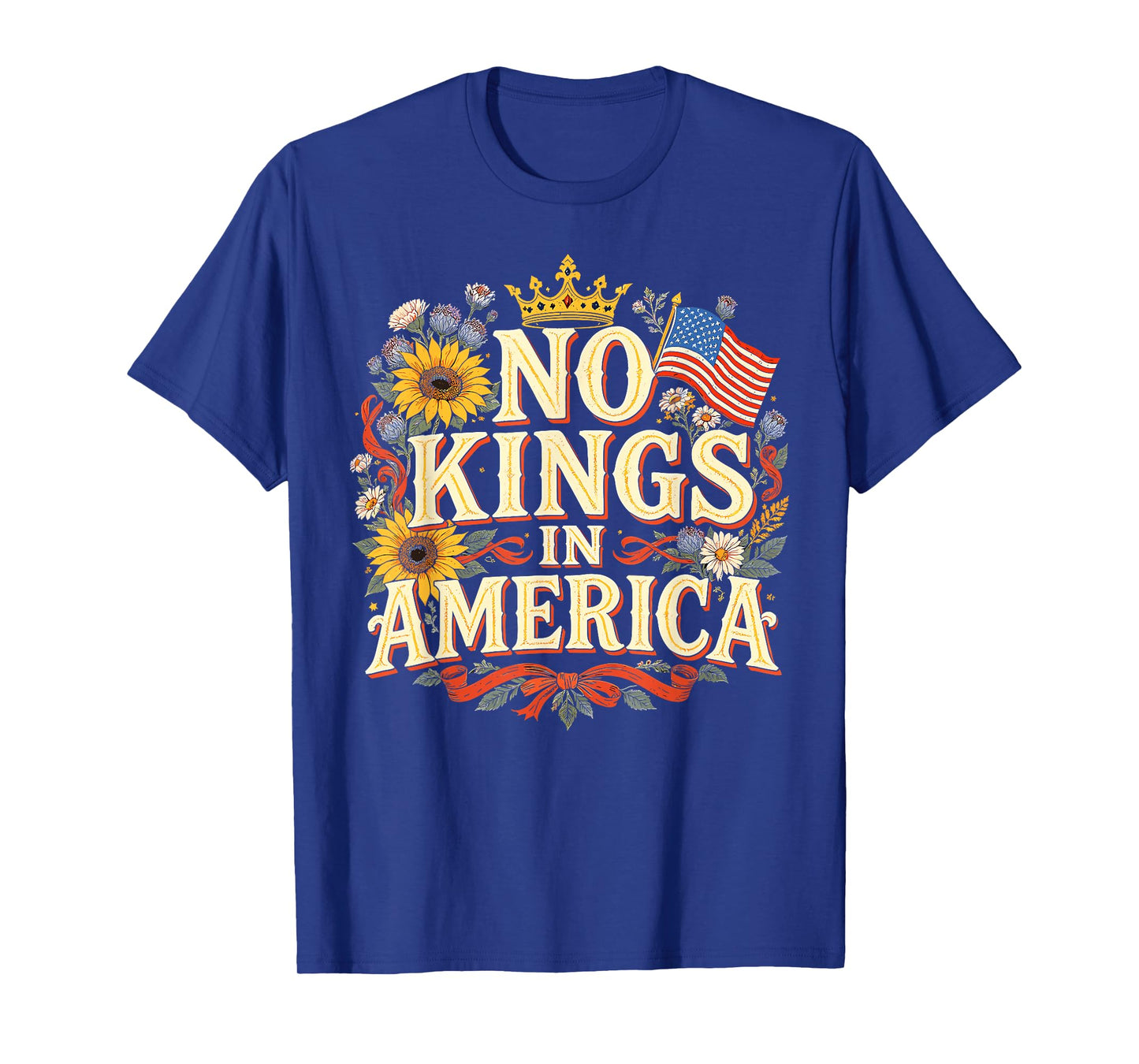 No Kings in America Liberty Pride Artwork T-Shirt