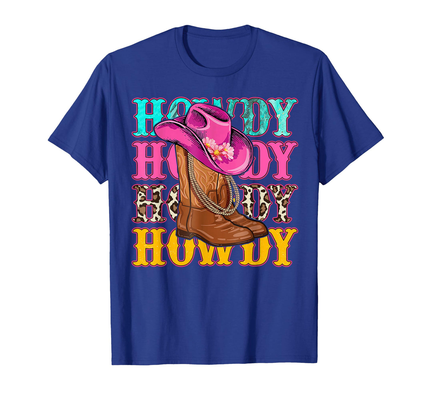 Howdy Southern Western Girls Country Rodeo Cowgirls Boots T-Shirt