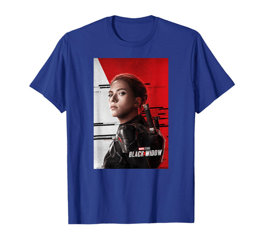 Marvel Black Widow Natasha Romanoff Teaser Movie Poster T-Shirt
