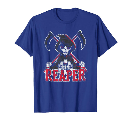 Grim Reaper Pin Reaper Bowling Halloween T-Shirt