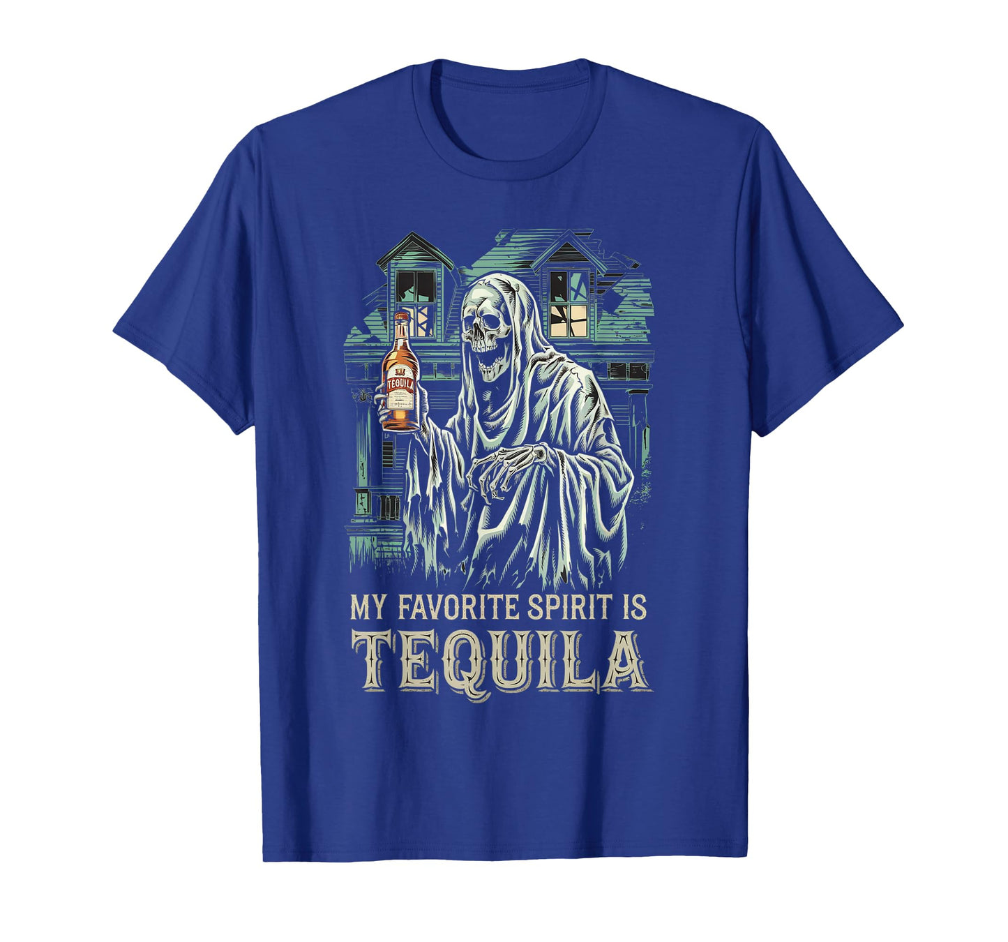 My Favorite Spirit Is Tequila Ghost Halloween Tequila T-Shirt