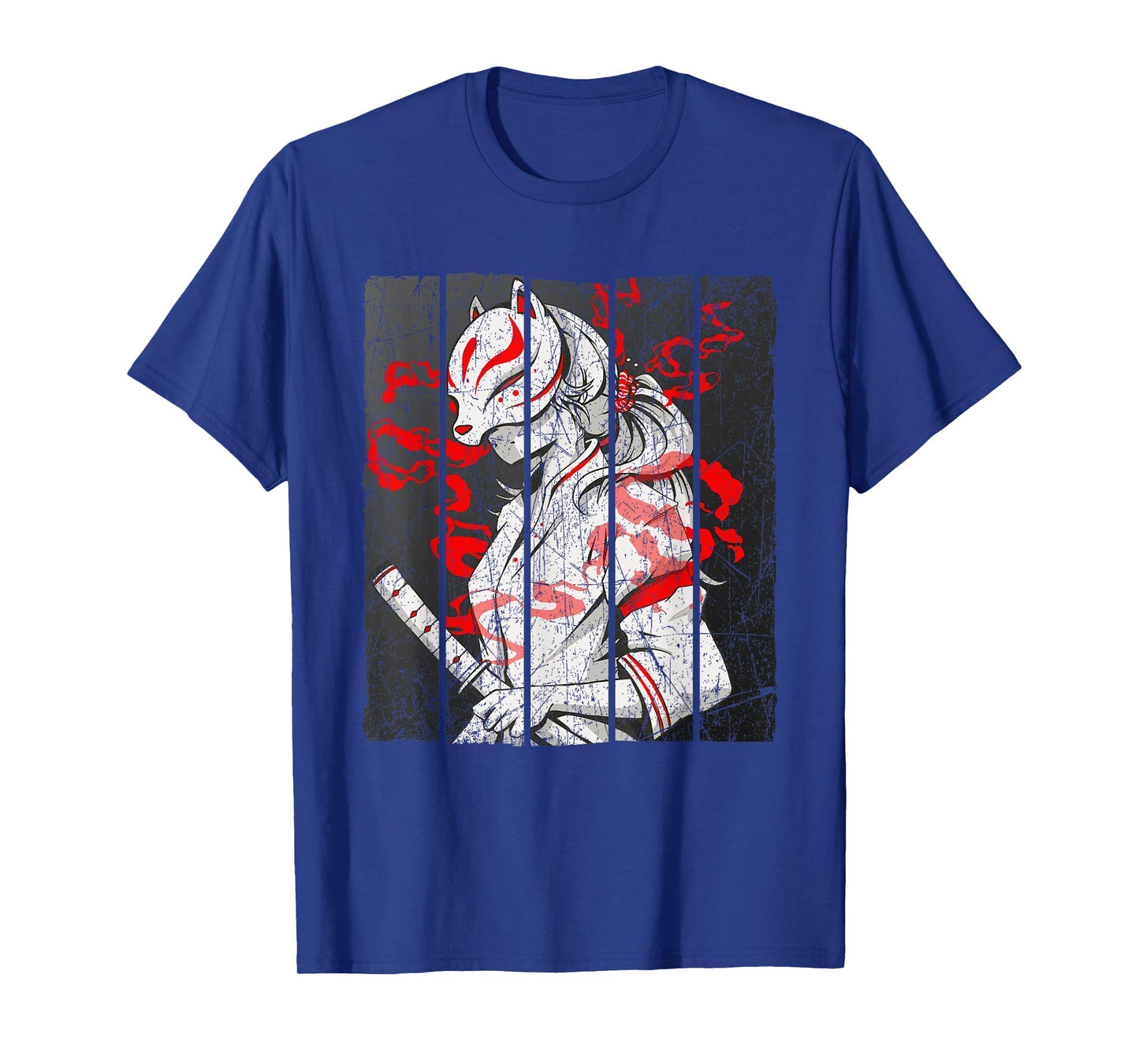 Japanese Mask Fox Aesthetic Kitsune Inari Oni Anime T-Shirt