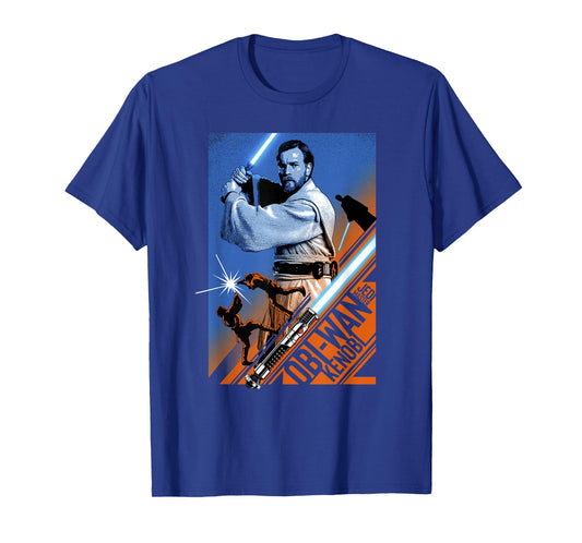 Star Wars Revenge Of The Sith Obi-Wan Kenobi Saber Split T-Shirt