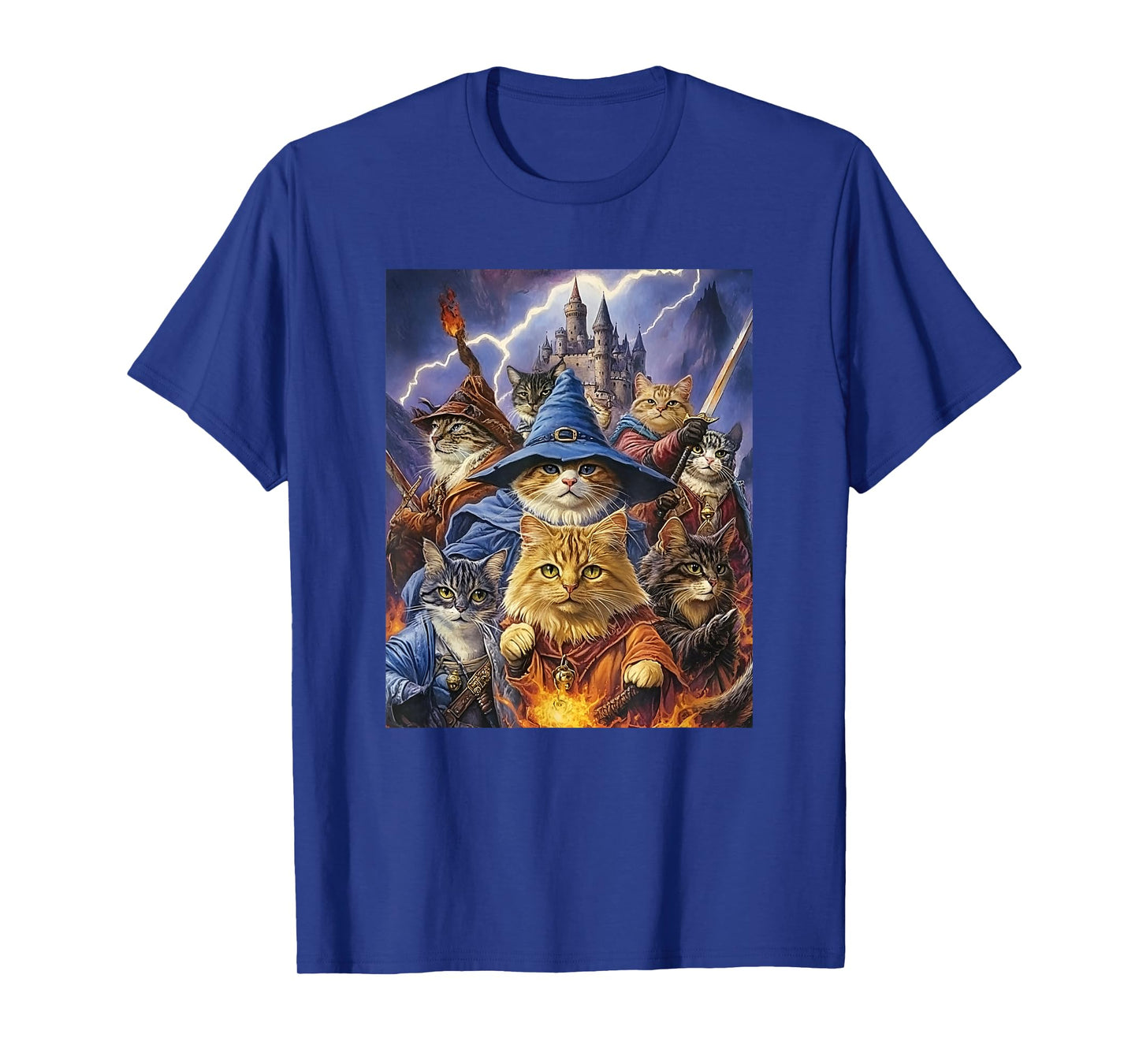Fantasy Feline Wizard Cats T-Shirt