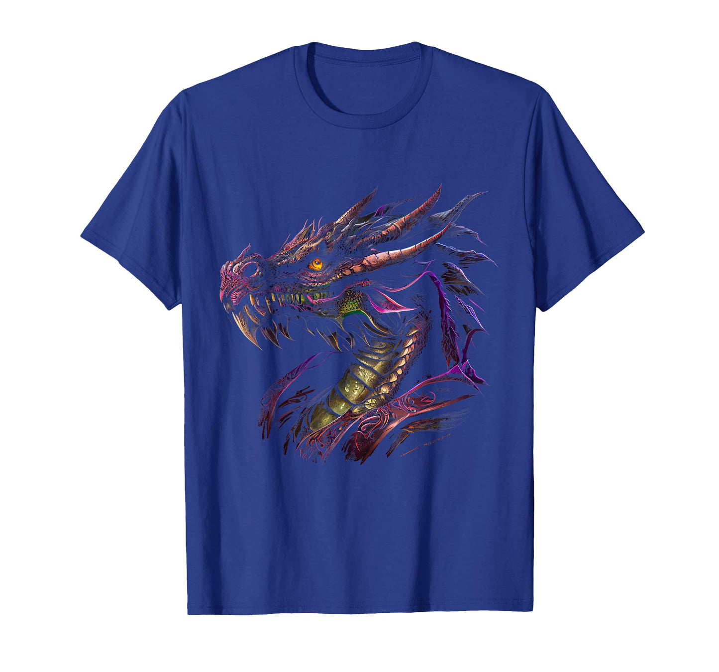 Thinking Dragon Lover Beautiful Purple Fun Fantasy Art Cool T-Shirt