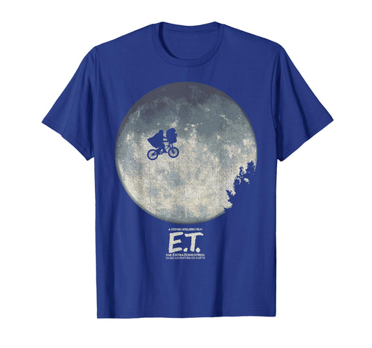 E.T. Infamous Flying Bike Scene Silhouette Logo T-Shirt