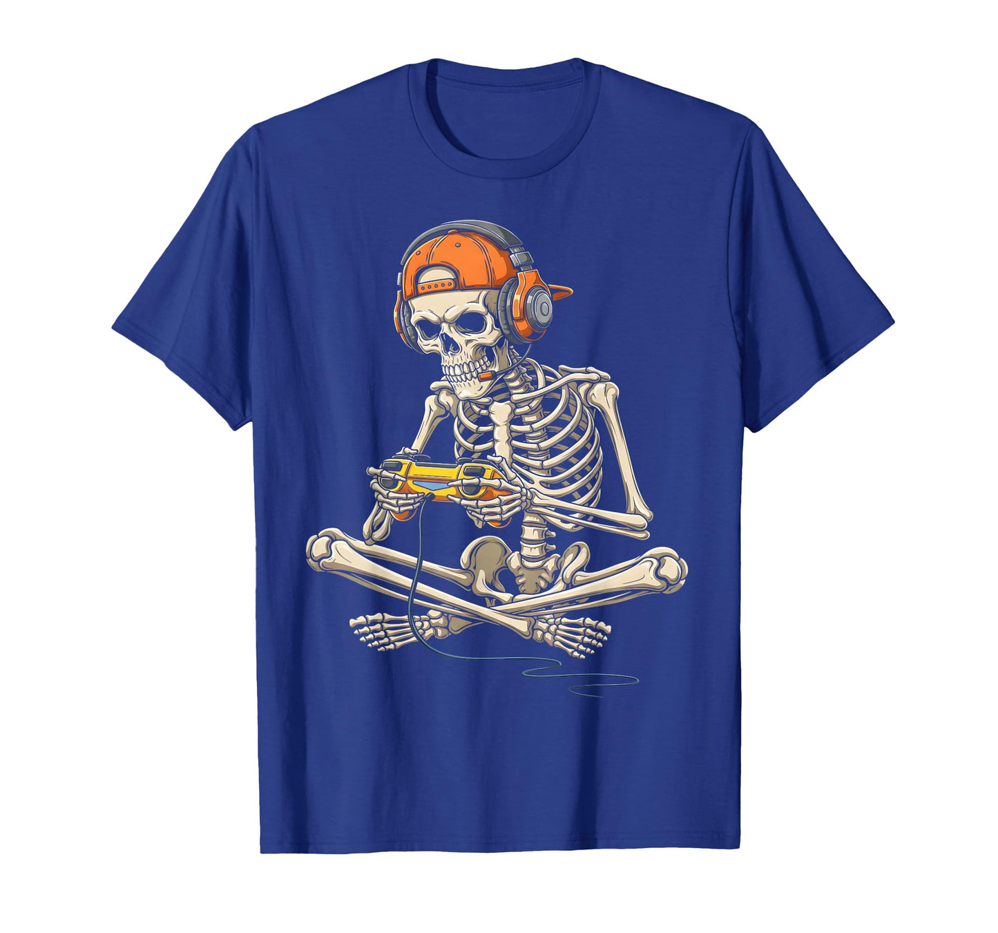 Halloween Skeleton Gamer Video Gaming Funny Gaming Skeleton T-Shirt