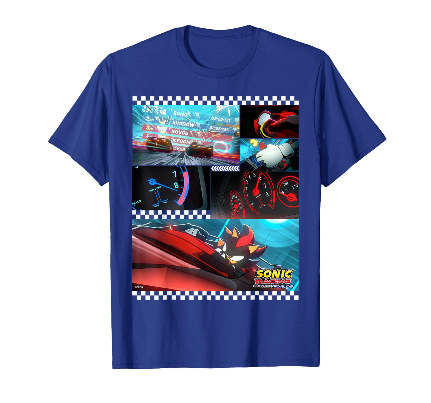 Sonic Racing CrossWorlds - Shadow The Hedgehog, Locked in T-Shirt