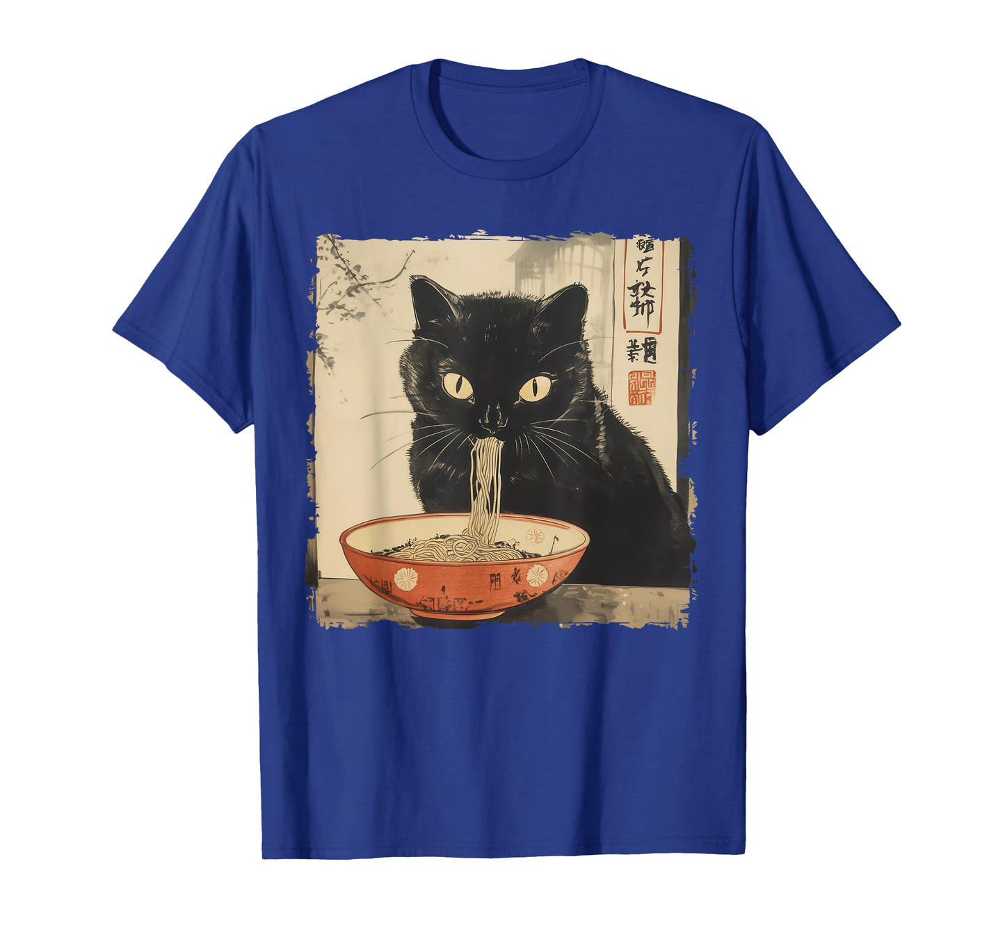 Cat Ramen Noodle Japanese Art Anime Manga Kawaii Cat T-Shirt