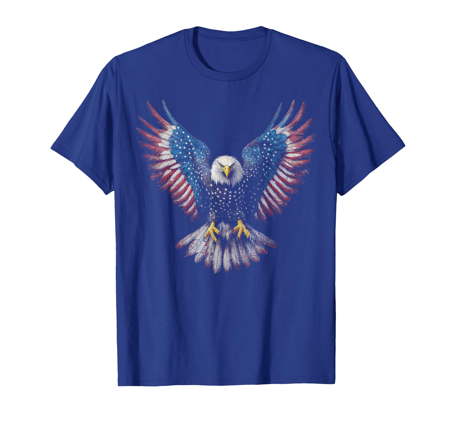 American Flag Bald Eagle 4th of July USA Patriotic Men Women T-Shirt