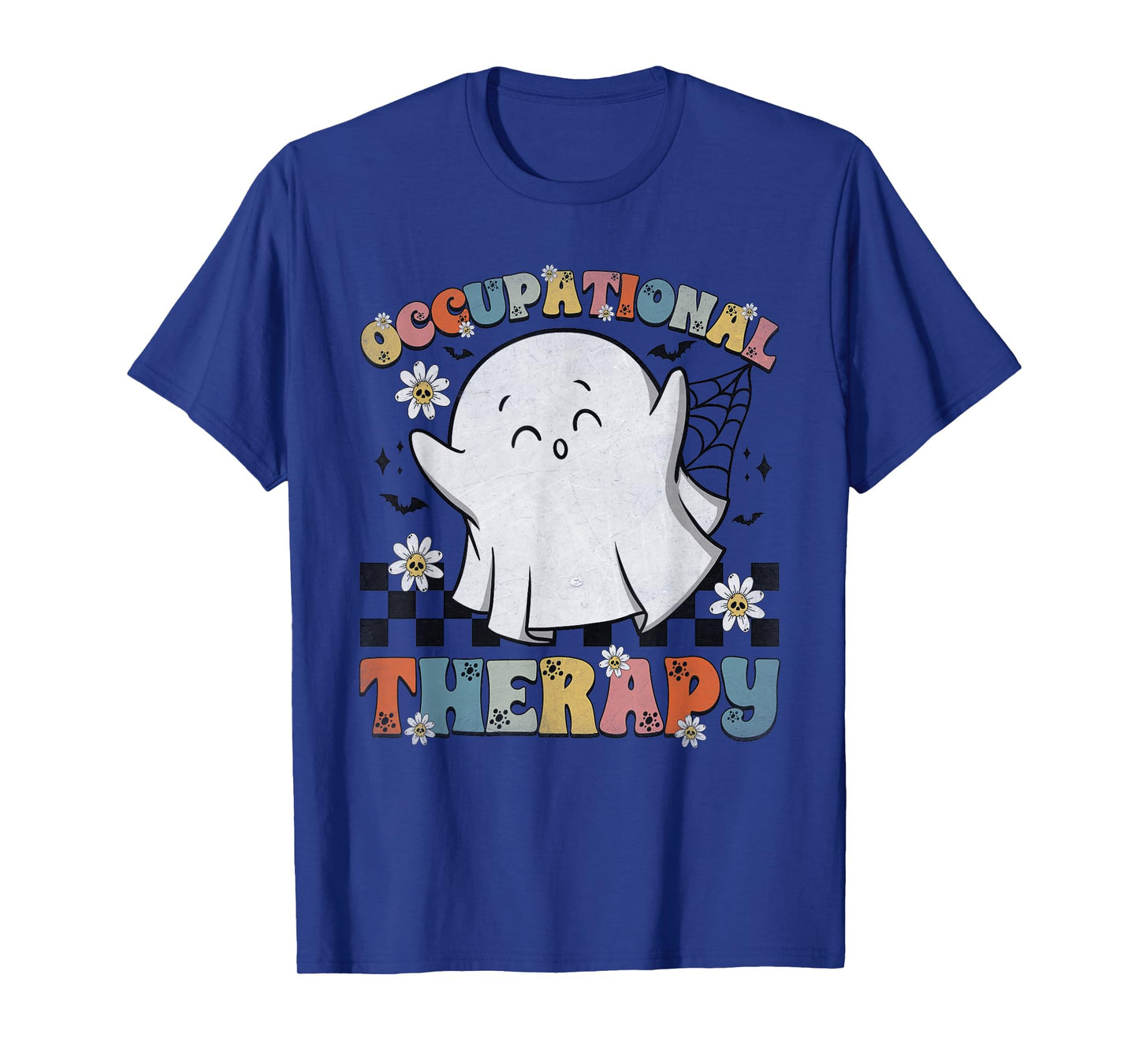 OT Occupational Therapy Halloween Retro Ghost OT Halloween T-Shirt