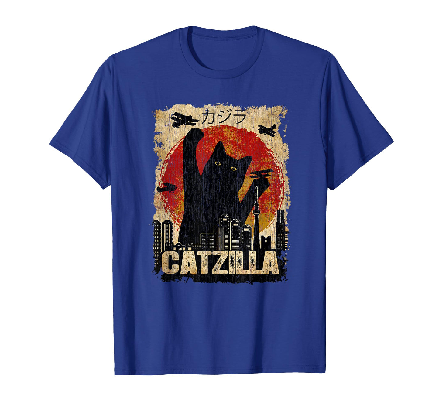Vintage Catzilla - Funny Kitten and Cat T-Shirt