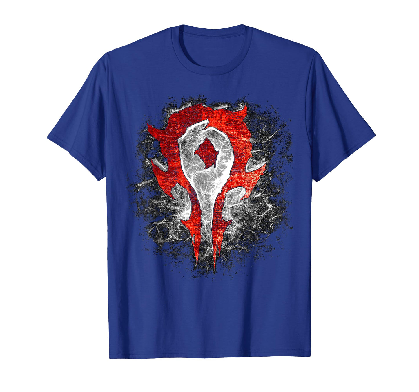 Warcraft Gaming Logo Horde Burst Fiery Crest Epic Gamer T-Shirt