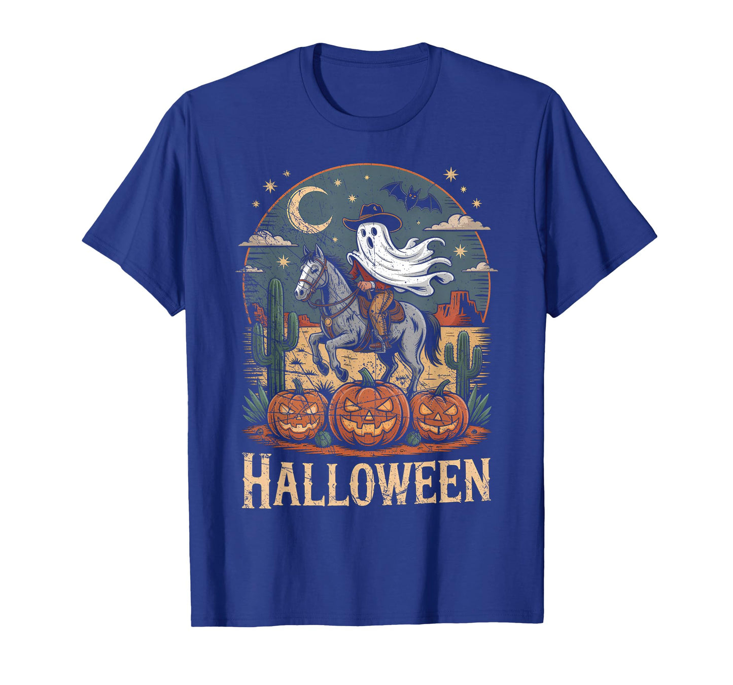 Ghost Riding Horse Halloween Season T-Shirt