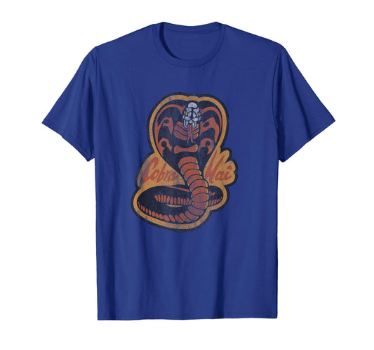 Cobra Kai Distressed Vintage Snake Logo TV Show T-Shirt