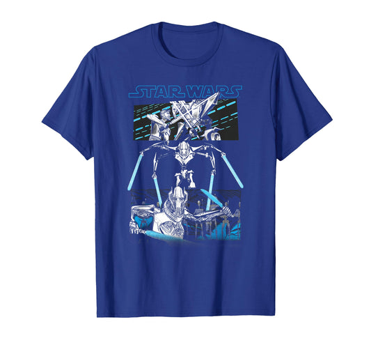 Star Wars General Grievous Lightsaber Panels T-Shirt