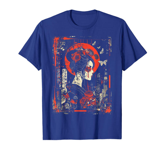 Anime Japanese Goth Cyberpunk City Demon T-Shirt