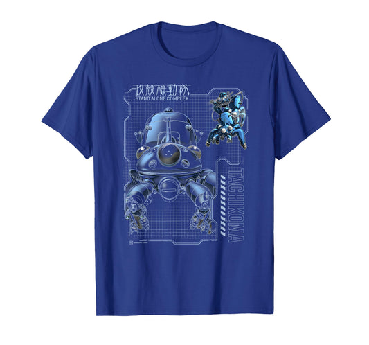 Ghost in the Shell Stand Alone Complex Tachikoma Schematics T-Shirt