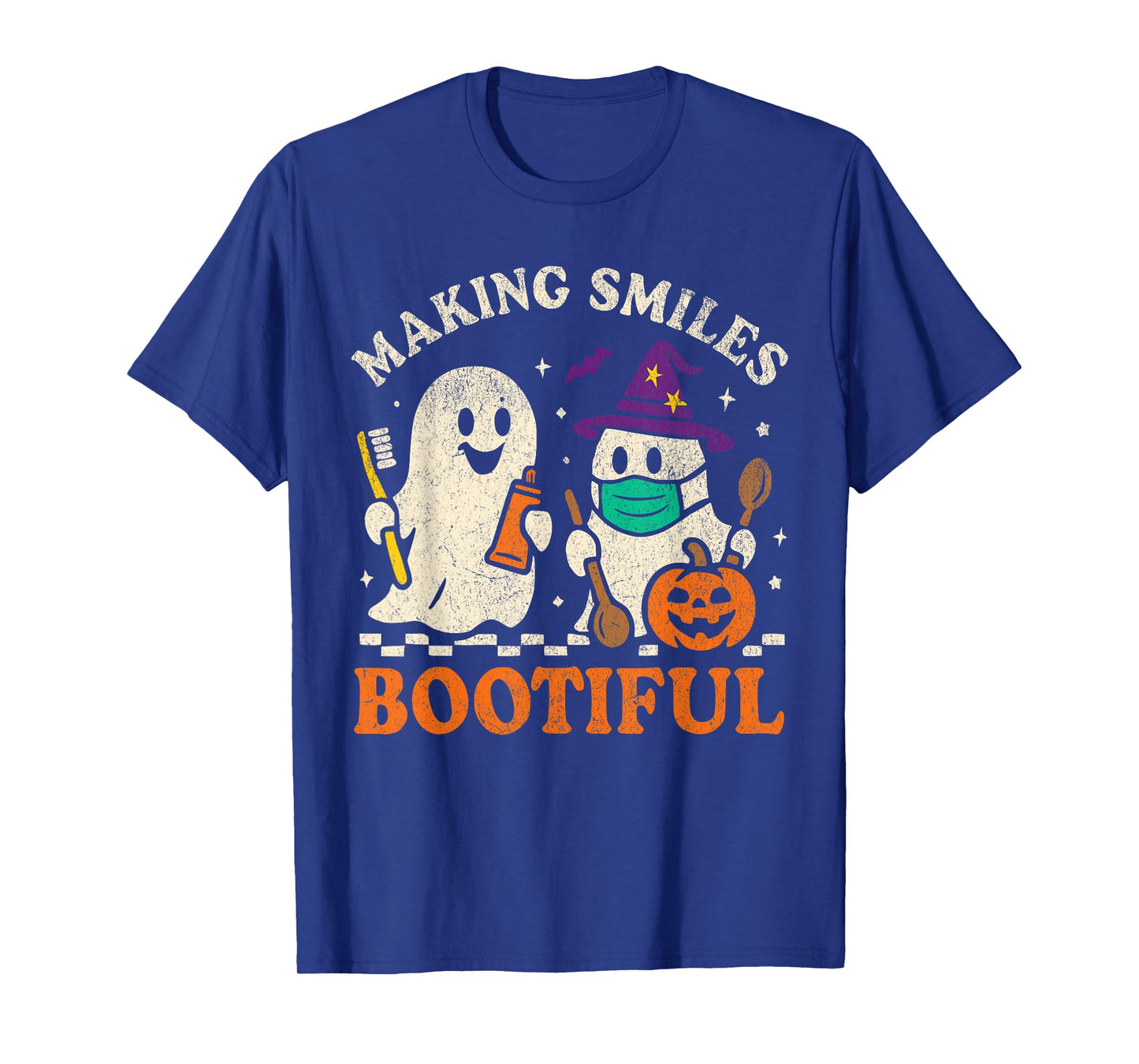Making Smiles Bootiful Halloween Dentist Dental Ghost T-Shirt