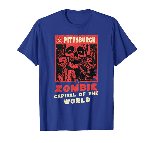 Pittsburgh - Zombie Capital of the World - Funny Halloween T-Shirt
