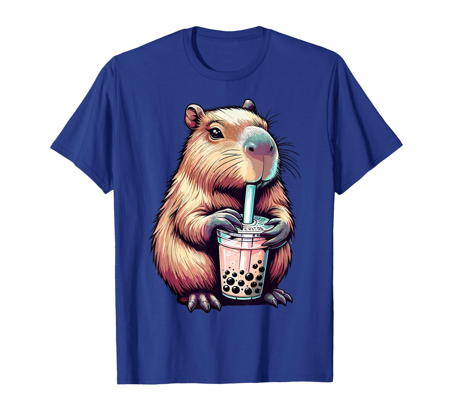 Capybara Bubble Tea Boba Tea Anime Capybara T-Shirt