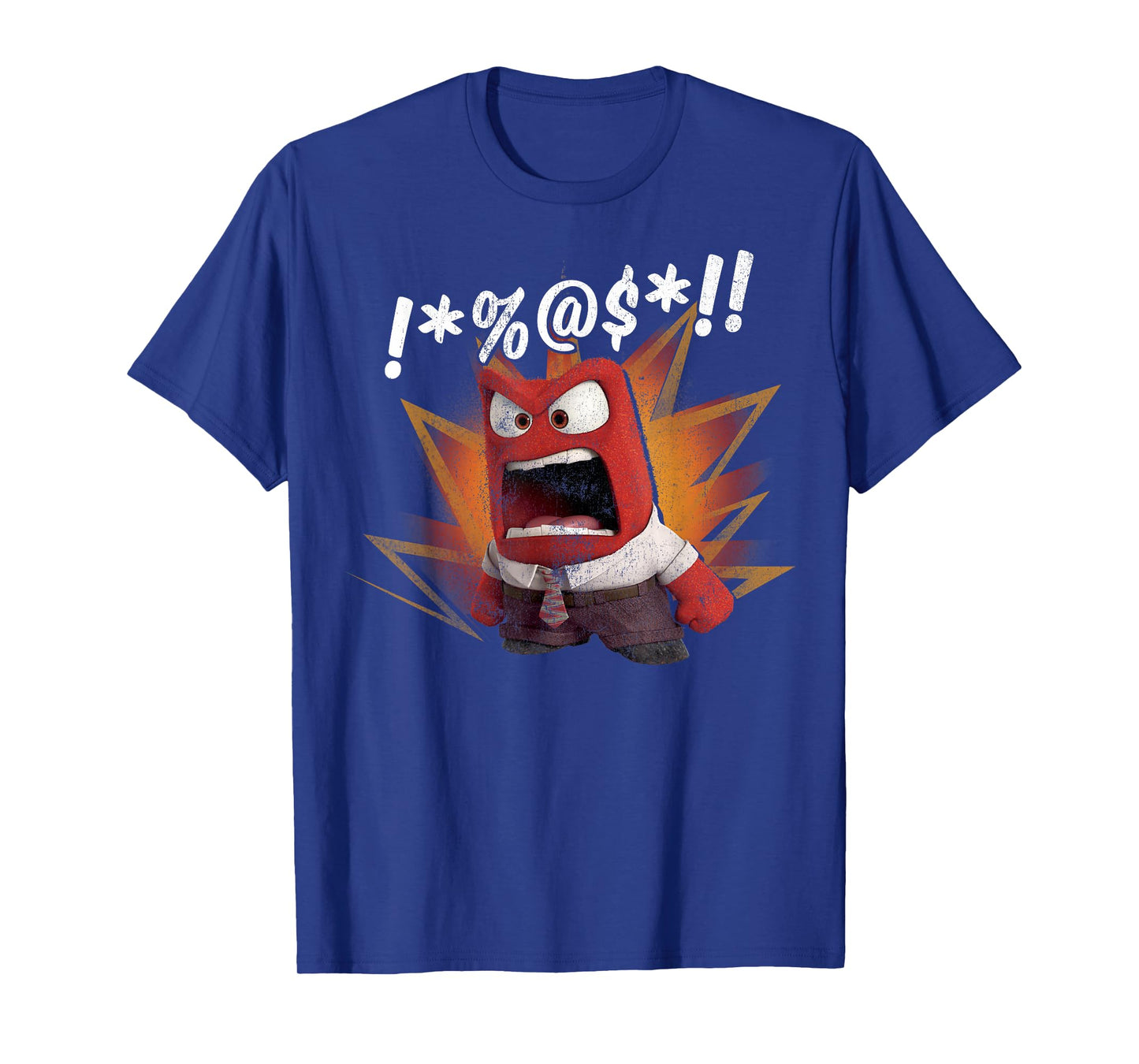 Disney Pixar Inside Out Vintage Anger Fire Explosion Logo T-Shirt