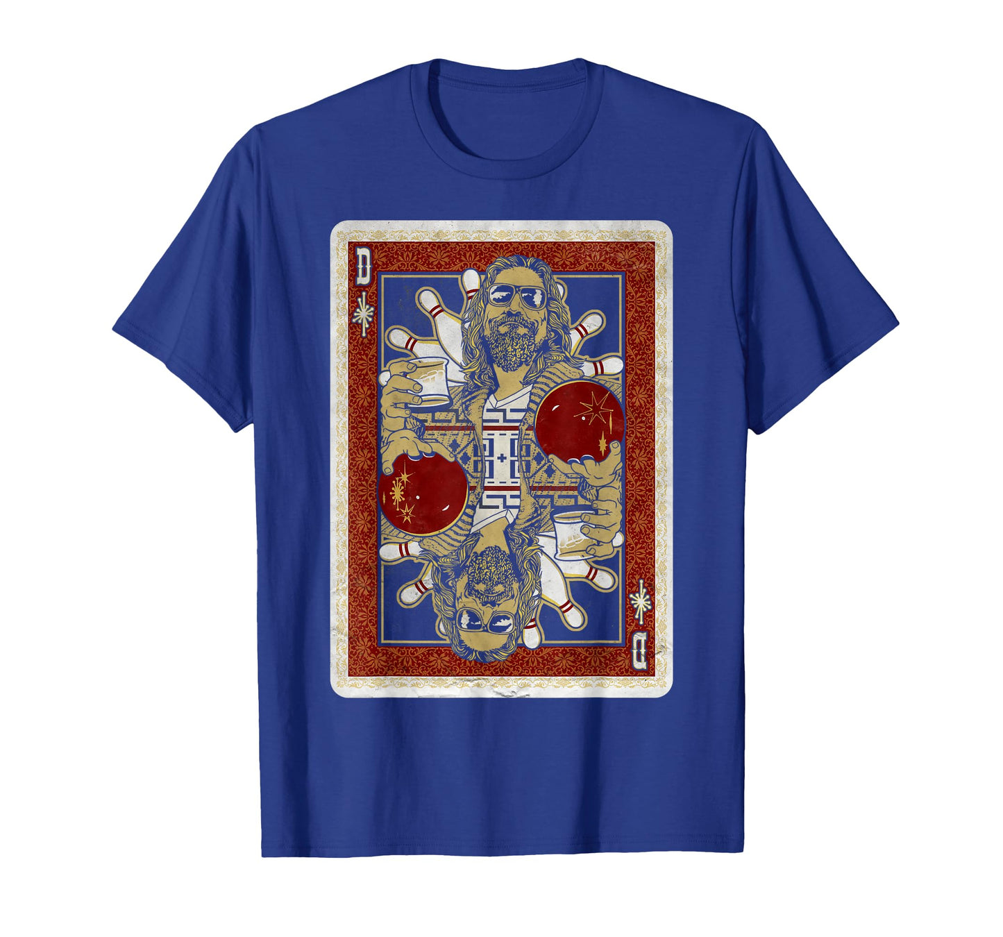 The Big Lebowski The Dude Abides Playing Card T-Shirt T-Shirt