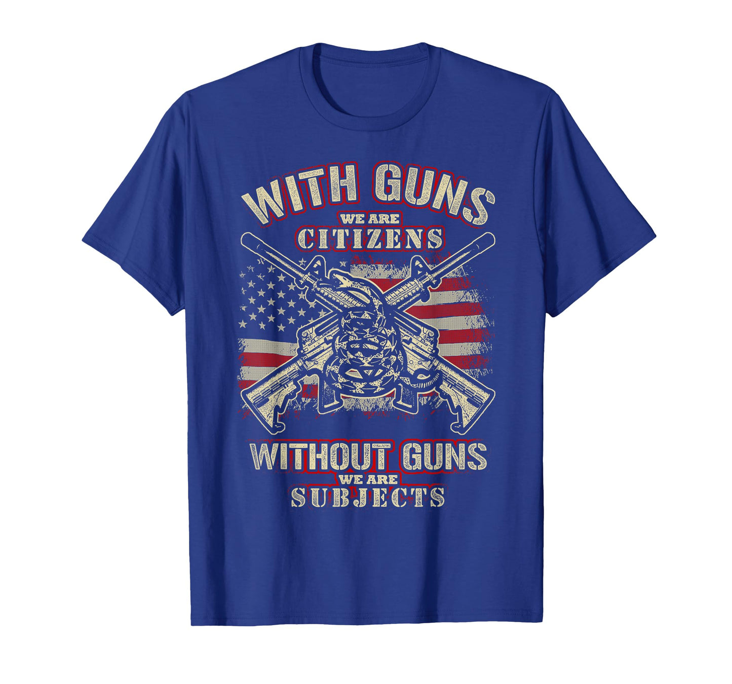 With Guns We Are Citizens T-shirt, American Flag Shirt T-Shirt for Women Men