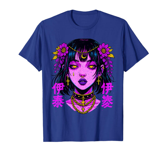 Japanese Futuristic Fashion | Retro Techwear | Anime Manga T-Shirt