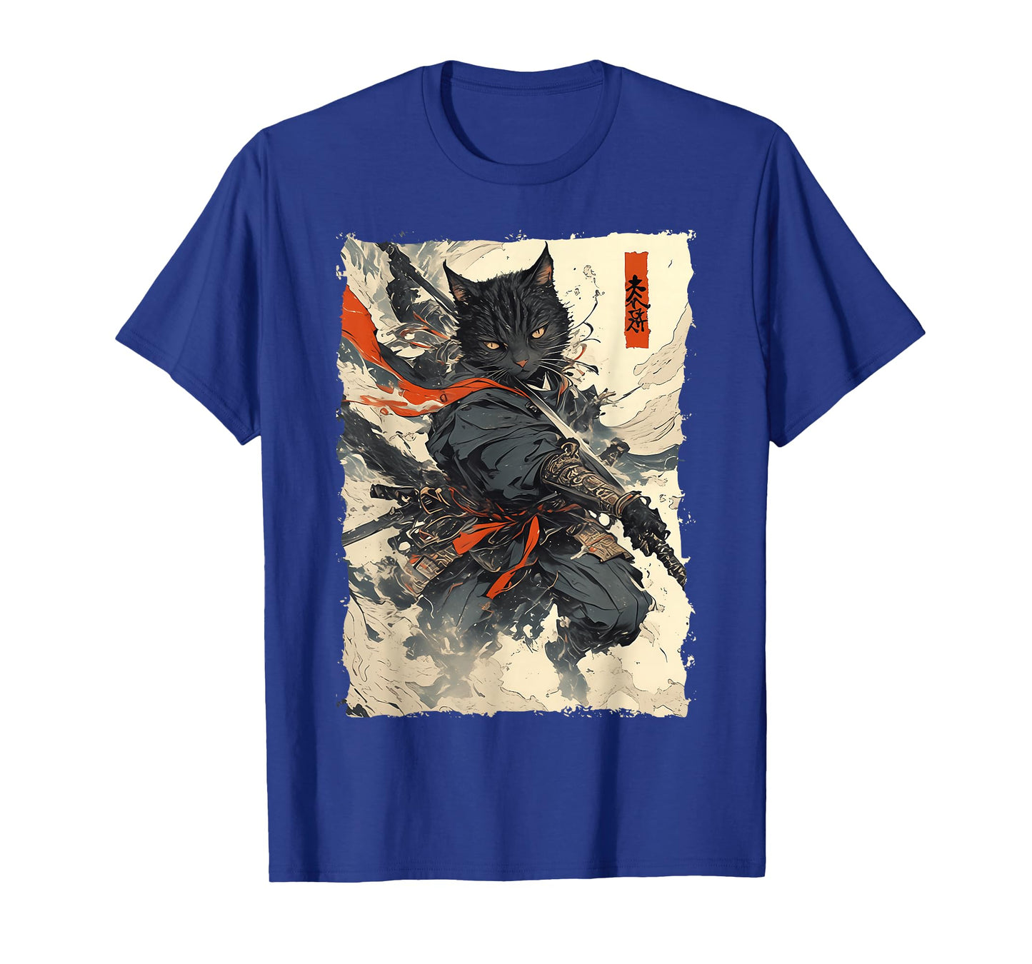 Samurai Cat - Japan Warrior Katana Power T-Shirt