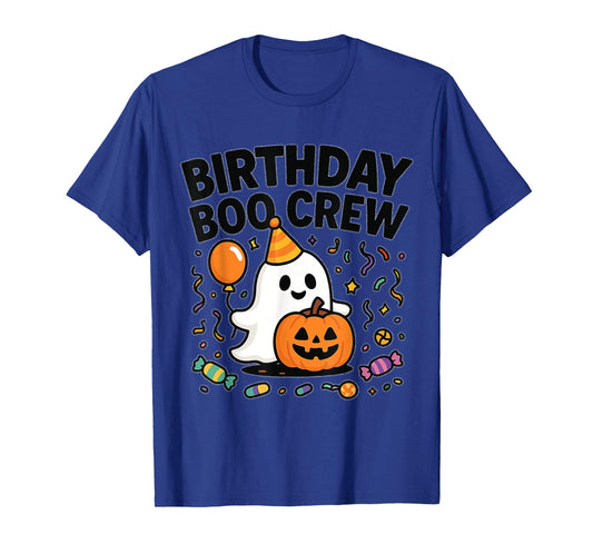 Birthday Boo Crew Halloween Ghost Birthday T-Shirt