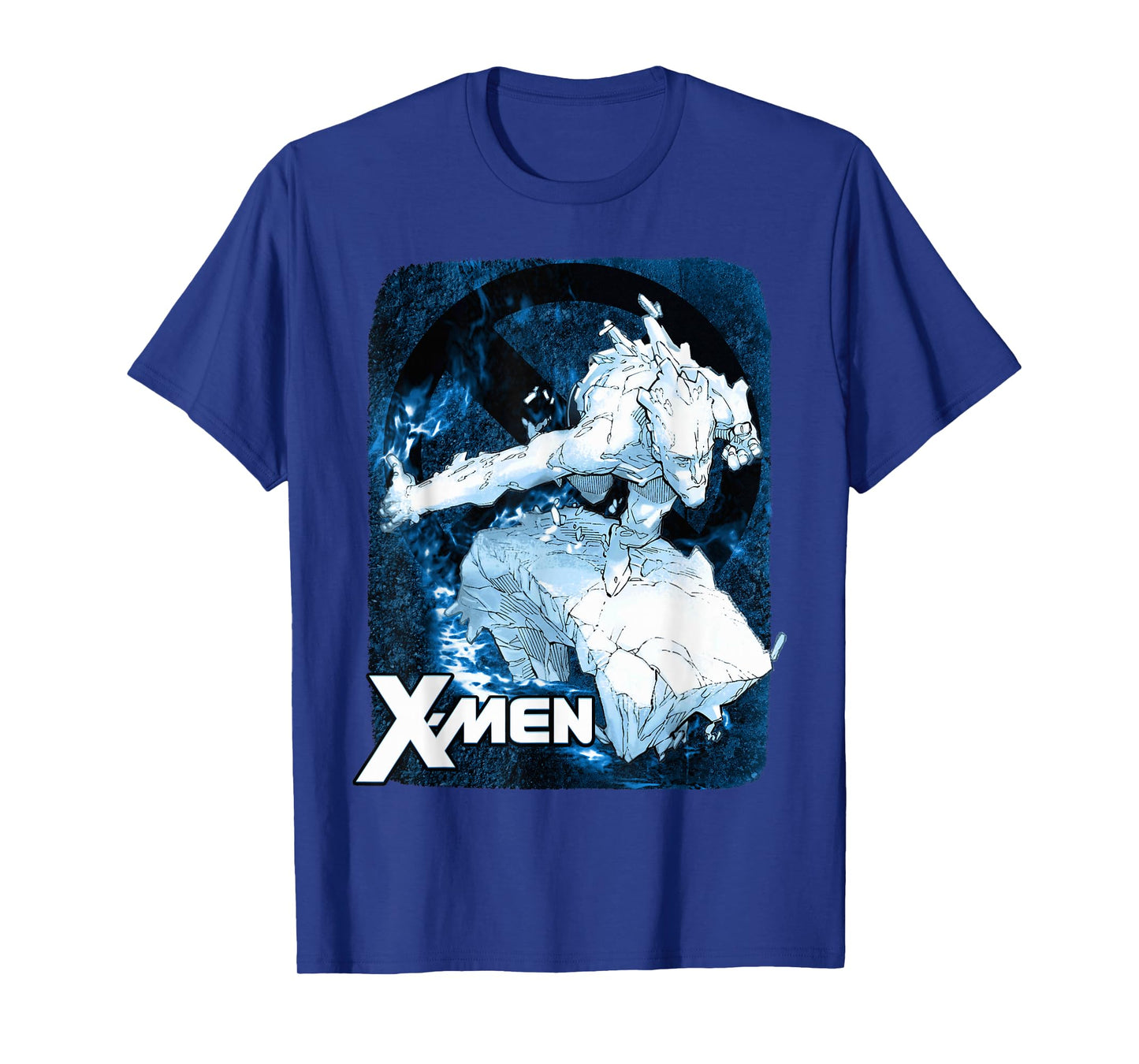 Marvel X-Men Iceman Flames Cold As Ice Graphic T-Shirt T-Shirt