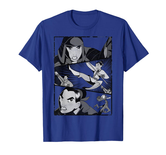 Disney Mulan Angry Warrior Princess Panel T-Shirt