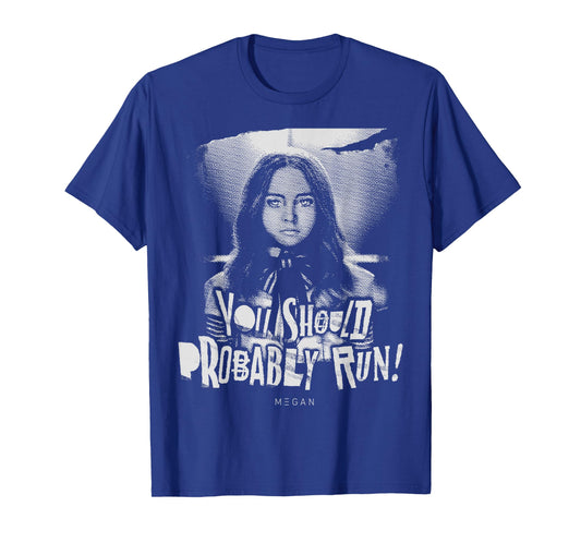 M3GAN You Should Probably Run Vintage Poster Style T-Shirt