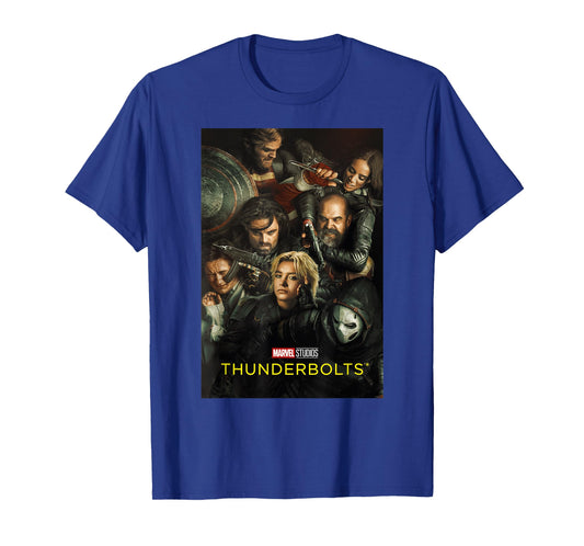 Marvel Studios Thunderbolts Official Movie Poster Art T-Shirt