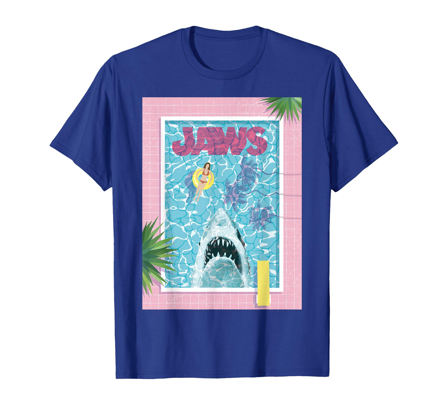 Jaws 50th Anniversary Poster Pool Front & Back T-Shirt