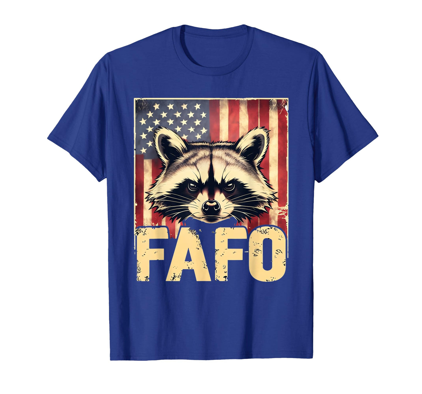 FAFO Raccoon American Flag Patriotic T-Shirt