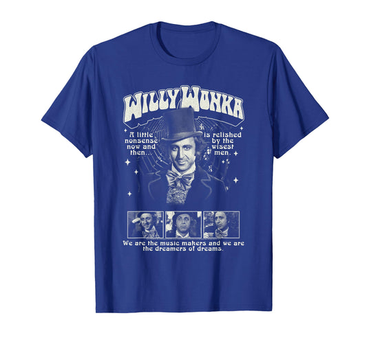 Willy Wonka and The Chocolate Factory Wonka Collage Movie T-Shirt