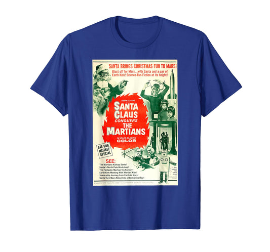 Santa Claus Halloween Christmas Poster Horror Sci Fi Movie T-Shirt