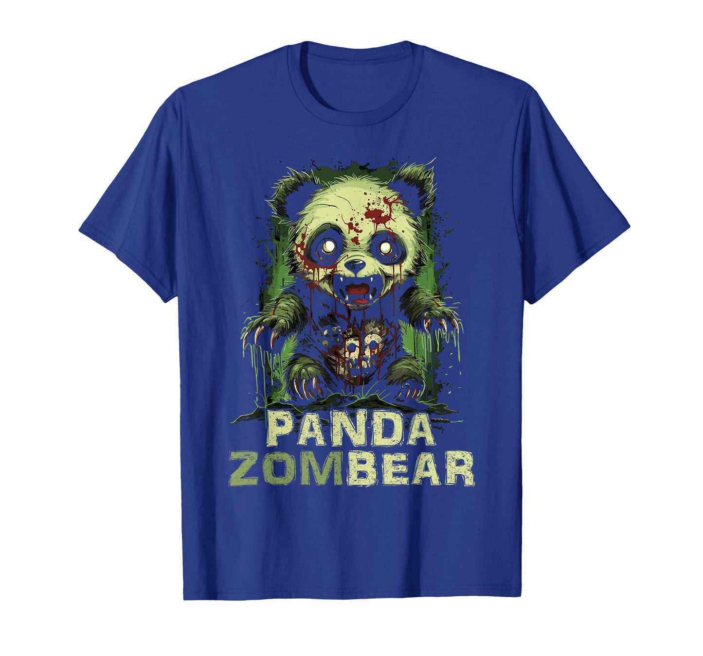 Panda Bear Zombie Halloween Tshirt For Kids Women Men Funny T-Shirt